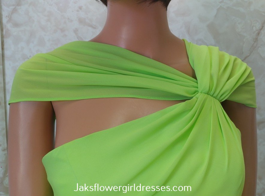 lime green dress